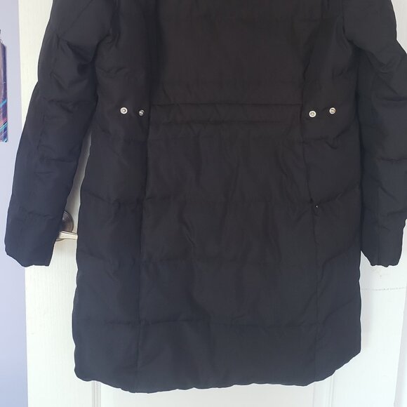 LAUREN Ralph Lauren Hooded Down Coat with Faux Leather size L - Picture 11 of 11